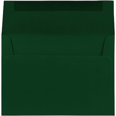 JAM Paper® A7 Invitation Envelopes, 5.25 x 7.25, Dark Green, 25/Pack (263917095)