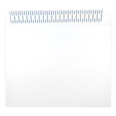 JAM Paper® 10 x 13 Booklet Envelopes with Peel and Seal Closure, White, 100/Pack (356828787D)