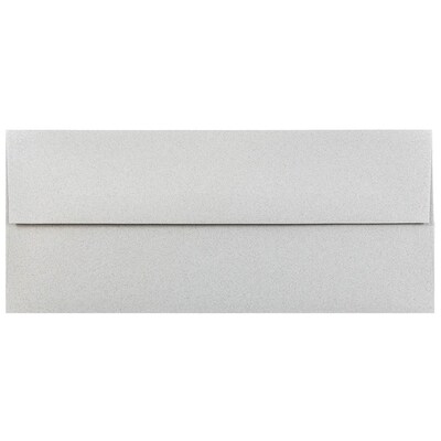 JAM Paper Open End #10 Currency Envelope, 4 1/8 x 9 1/2, Granite, 500/Pack (900787003H)