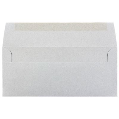 JAM Paper Open End #10 Currency Envelope, 4 1/8 x 9 1/2, Granite, 500/Pack (900787003H)