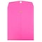 JAM Paper 10 x 13 Open End Catalog Colored Envelopes with Clasp Closure, Ultra Fuchsia Pink, 10/Pa