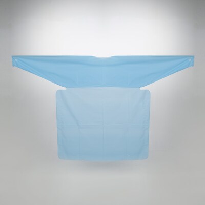 TIDIShield AAMI Level 2 Medical Polyethylene Protective Gowns, Universal Size, Blue, 75/Carton (8576A)