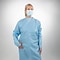 TIDIShield AAMI Level 2 Medical Polyethylene Protective Gowns, Universal Size, Blue, 75/Carton (8576