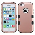 Insten Tuff Hard Dual Layer Rubber Coated Silicone Case For Apple iPhone 5C - Rose Gold/Black