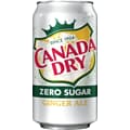 Canada Dry Zero Sugar Ginger Ale Soda, 12 oz., 24/Carton (00078000148169)