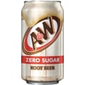 A&W Zero Sugar Root Beer Soda, 12 oz., 24/Carton (10000853)