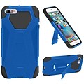 Insten Hard Dual Layer Plastic Silicone Cover Case w/stand For Apple iPhone 7 Plus/ 8 Plus, Blue/Black