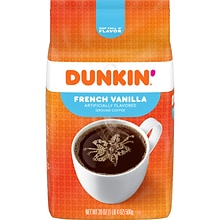 Dunkin French Vanilla Ground Coffee, Medium Roast (00680)