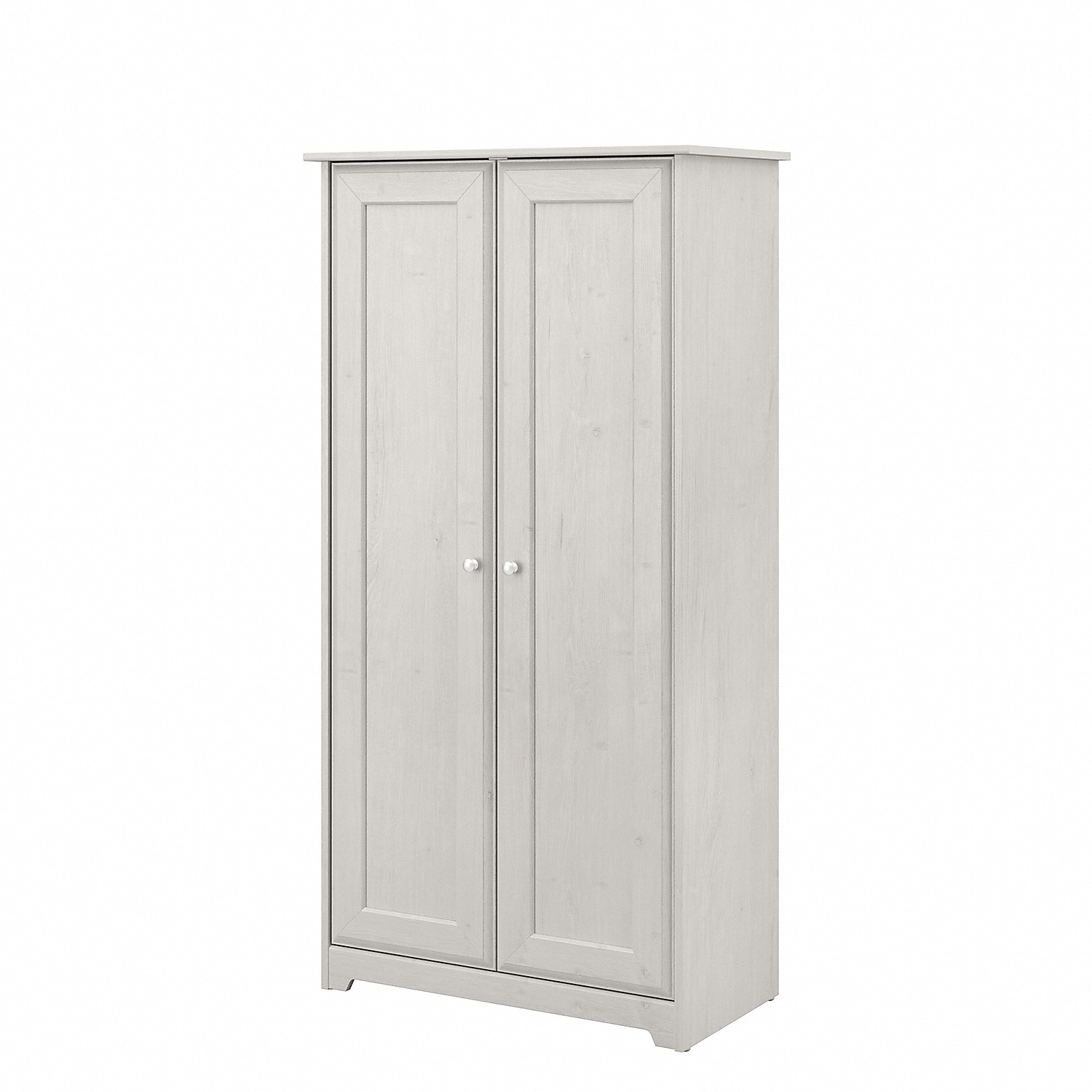 Bush Furniture Cabot 61.14 Storage Cabinet with 4 Shelves, Linen White Oak (WC31197-03)