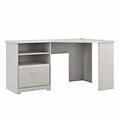 Bush Furniture Cabot 60 Corner Desk, Linen White Oak (WC31115-03K)