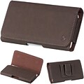 Insten Horizontal Leather Style Pouch Cover with Belt Clip For Samsung Galaxy Mega 6.3 GT-I9200 - Brown
