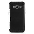 Insten Hard Hybrid Silicone Cover Case with Card slot For Samsung Galaxy Core Prime - Black