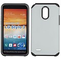 Insten Astronoot Dual Layer Hybrid Hard TPU Protective Case For LG Stylo 3 - Silver/Black