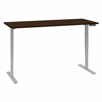 Bush Business Furniture Move 80 Series 60W x 30D Height Adjustable Standing Desk, Hansen Cherry (HAT6030HCBK)