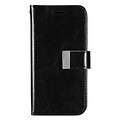 Insten Flip Leather Fabric Case w/card holder/Photo Display For Samsung Galaxy S7 - Black