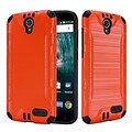 Insten Hard Hybrid TPU Cover Case For ZTE Warp 7 - Orange/Black