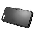 Insten Hard Dual Layer Rubber Silicone Case with Holster for iPhone 6s Plus / 6 Plus - Black