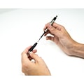 Zebra F-301 Retractable Ballpoint Pen, Bold Point, 1.6mm, Black Ink, 2 Pack (27312)