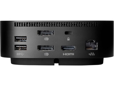 HP G2 4.8" x 4.8" Universal Docking Station for USB-A, USB-C, and Thunderbolt-enabled Laptops, Black  (5TW13AA#ABA)