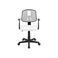 Flash Furniture Flash Fundamentals Ergonomic Mesh Swivel Mid-Back Task Office Chair, White (LF134AWH)