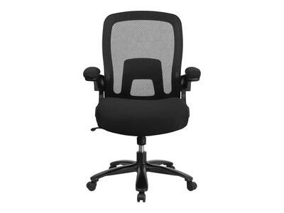 Flash Furniture Hercules Ergonomic Fabric/Mesh Swivel Big & Tall Executive Office Chair, Black (BT20180)