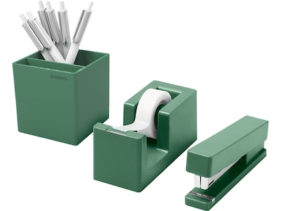 Poppin 4-Piece Starter Set, Sage ABS Plastic (107138)