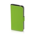 Insten Book-Style Leather Fabric Cover Case w/stand For Apple iPhone SE / 5 / 5S - Green