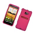 Insten Rubberized Hard Snap-in Case Cover for HTC EVO 4G LTE - Hot Pink
