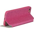 Insten Unbreakable Mirror Pouch Folio Leather Stand Case Cover For Apple iPhone 6 / 6s - Hot Pink