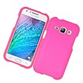 Insten Hard Rubber Coated Case For Samsung Galaxy J1 (2016) - Hot Pink