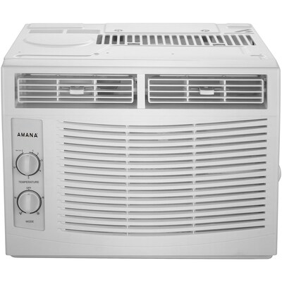 Amana 5,000 BTU 115V Window-Mounted Air Conditioner with Mechanical Controls (AMAP050BW)