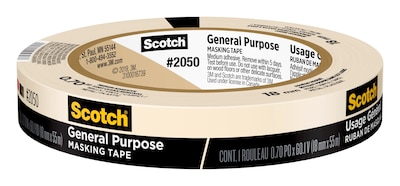 Scotch® General Purpose Masking Tape, 0.70 x 60.1 yds. (2050-18AP)