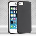 Insten Hard Dual Layer TPU Case For Apple iPhone SE / 5 / 5S - Black