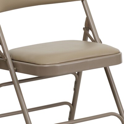 Flash Furniture HERCULES Series Vinyl Banquet/Reception Chair, Beige, 2/Pack (2HAMC309AVBGE)
