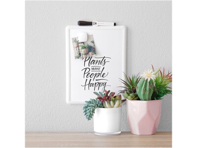 U Brands Contempo Dry-Erase Whiteboard, Plastic Frame, 0.71 x 0.92 (251U00-04)