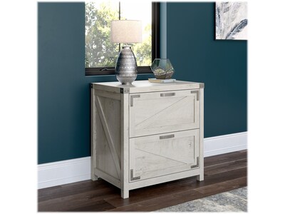 kathy ireland® Home by Bush Furniture 2-Drawer Lateral File Cabinet, Letter/Legal, Cottage White, 29" (CGF129CWH-03)