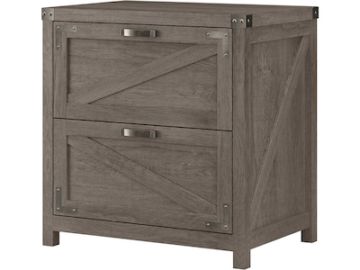 kathy ireland® Home by Bush Furniture 2-Drawer Lateral File Cabinet, Letter/Legal, Restored Gray, 29