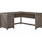 kathy ireland® Home by Bush Furniture Cottage Grove 60 L-Shaped Desk with Drawer, Restored Gray (CG