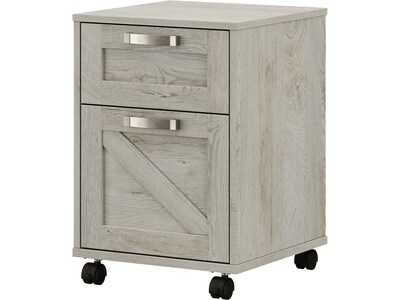 kathy ireland® Home by Bush Furniture 2-Drawer Vertical File Cabinet, Mobile, Letter/Legal, Cottage