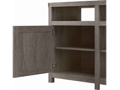kathy ireland® Home by Bush Furniture Cottage Grove Console TV Stand, Screens up to 70", Restored Gray (CGR023RTG)