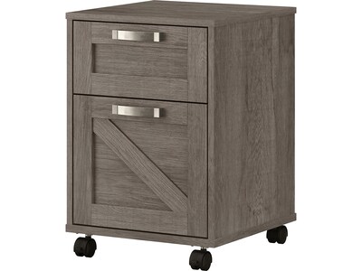 Bush Furniture Knoxville 2-Drawer Mobile File Cabinet, Restored Gray (CGF116RTG-03)
