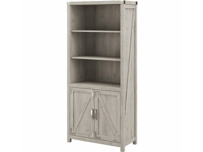 kathy ireland® Home by Bush Furniture Cottage Grove 5-Shelf 72H Bookcase, Cottage White (CGB132CWH-