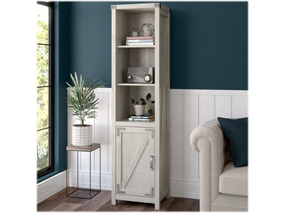 kathy ireland® Home by Bush Furniture Cottage Grove 5-Shelf 72H Bookcase, Cottage White (CGB118CWH-