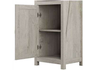 kathy ireland® Home by Bush Furniture Cottage Grove 5-Shelf 72"H Bookcase, Cottage White (CGB118CWH-03)