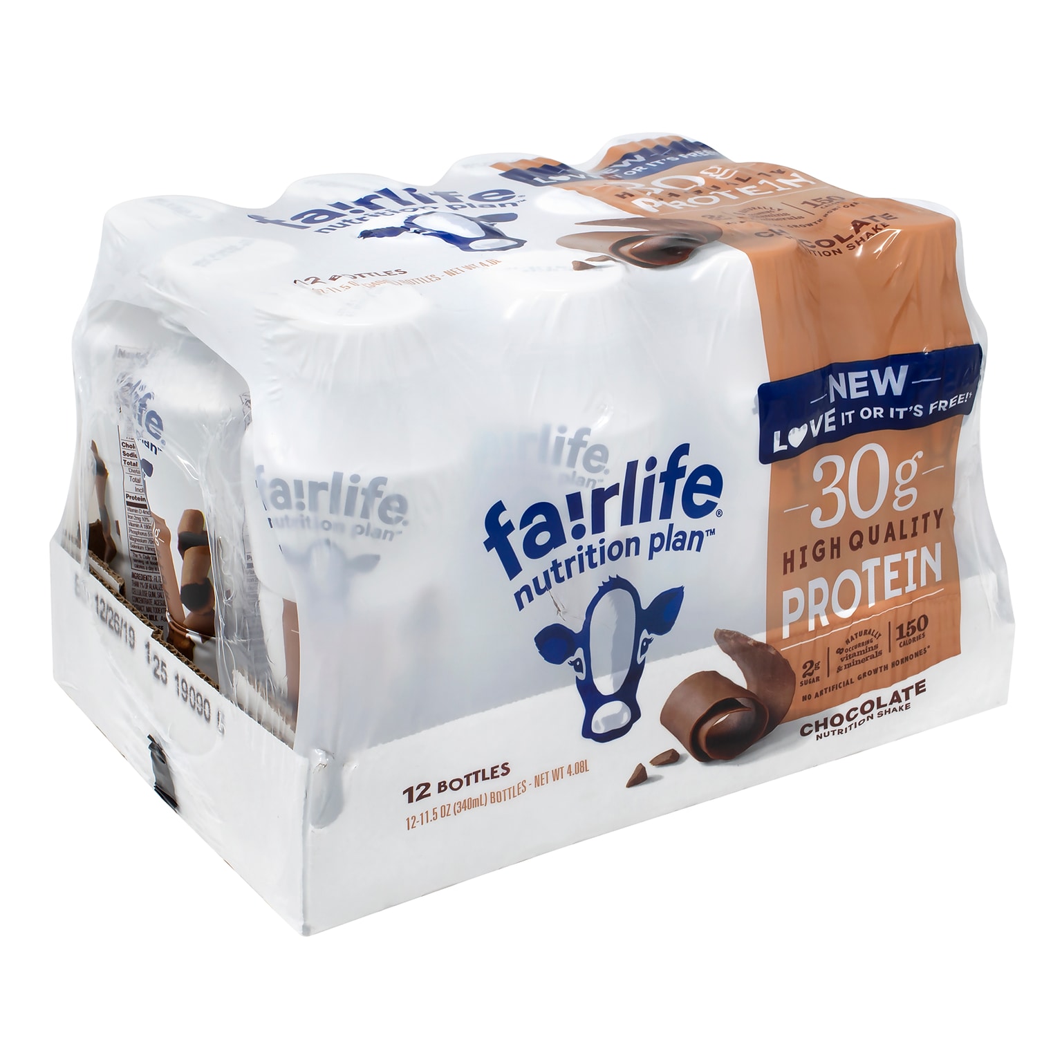 Fairlife High Protein Chocolate Nutrition Shake, 11.5 oz., 12/Box (220-01002)