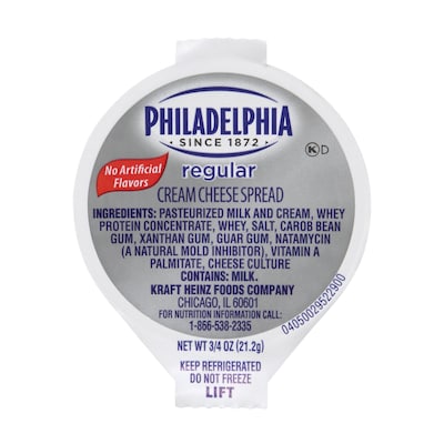 Philadelphia Cream Cheese 0.75 oz. Cups, 100 Cups/Box, 1/Box (902-R0451)