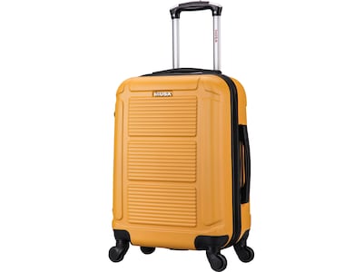 InUSA Pilot 22 Hardside Carry-On Suitcase, 4-Wheeled Spinner, Mustard (IUPIL00S-MUS)