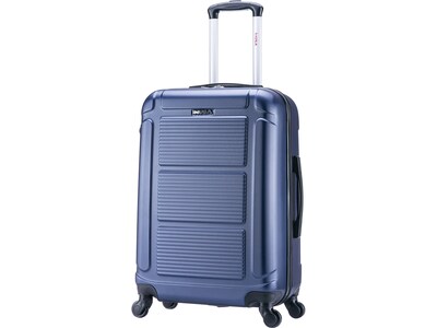 InUSA Pilot 26 Hardside Suitcase, 4-Wheeled Spinner, Blue (IUPIL00M-BLU)