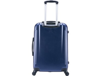 InUSA Pilot 24" Hardside Suitcase, 4-Wheeled Spinner, TSA Checkpoint Friendly, Blue (IUPIL00M-BLU)
