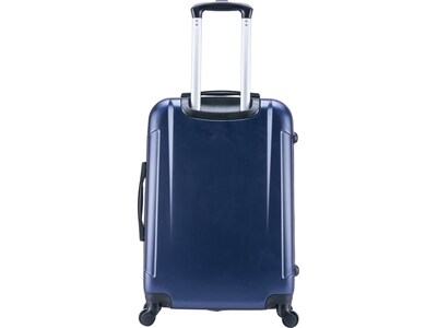 InUSA Pilot 24" Hardside Suitcase, 4-Wheeled Spinner, Blue (IUPIL00M-BLU)